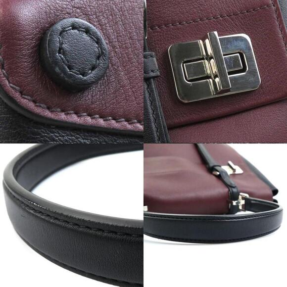 PRADA Black Leather Shoulder Bag - Picture 4 of 5